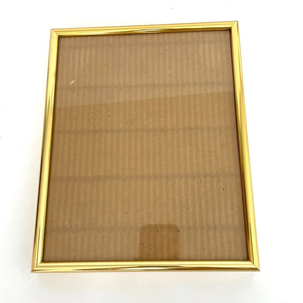 Vintage Brass Gold Picture Frame Set‎ Rope Detail Hinged Double Frames 5x7 8x10